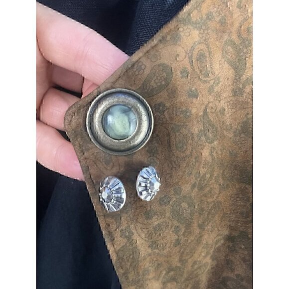 Vintage Herren German Jacket With Embroidered Pockets & Unique Buttons - Picture 5 of 13